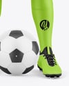 Kids V-Neck Sports full Kit Mockup - Front View