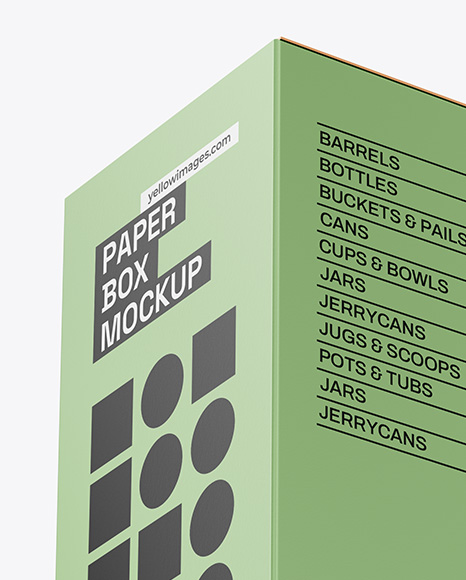 Paper Box Mockup