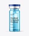 Clear Glass Medical Ampoule Mockup