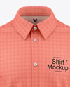 Men's Short Sleeve Shirt Mockup - Front View