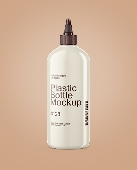 Glossy Cosmetic Bottle Mockup