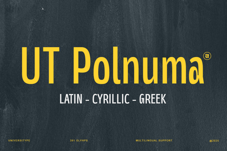 UT Polnuma -  A Versatile Sans Serif Font