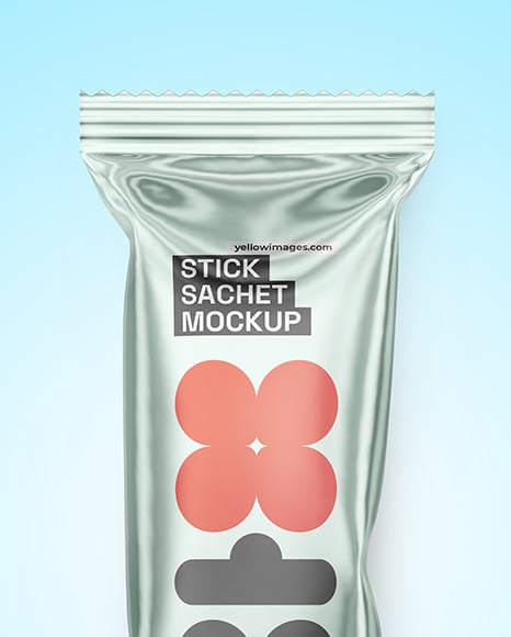 Glossy Metallic Package Mockup