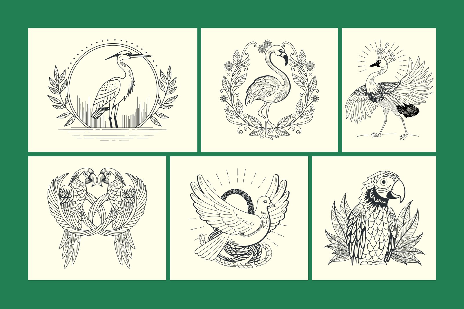 Vintage Bird Illustrations