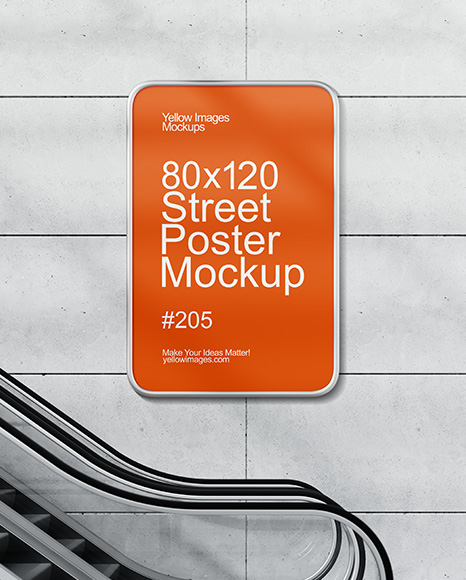 Framed Poster on a Wall Mockup