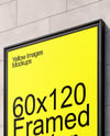 Framed Poster on a Wall Mockup