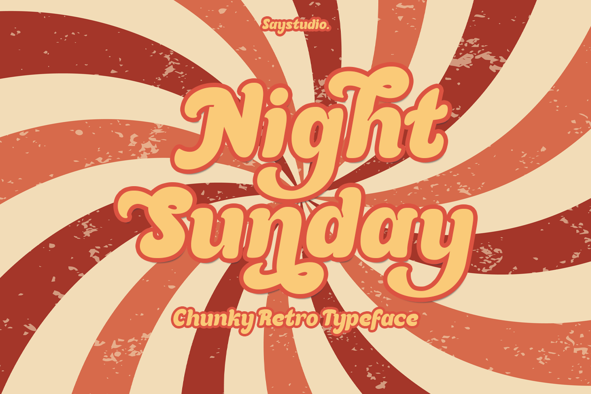 NIght Sunday - Retro Font