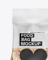 Transparent Package with Buckwheat Mockup