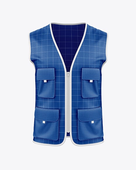 Safety Vest Mockup - Front View