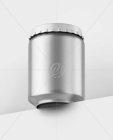 Textured Aluminium Drink Can Mockup