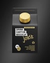 Matte Drink Carton Box Mockup - Front view