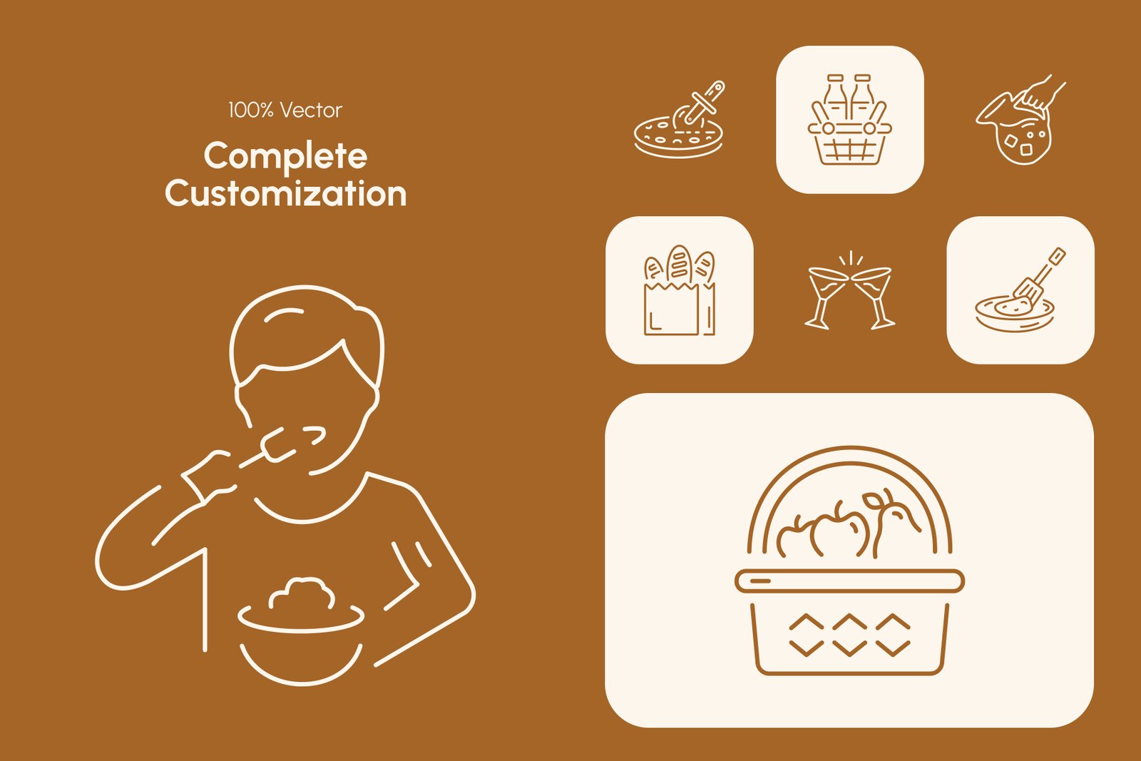 Kitchen Icon Art Set