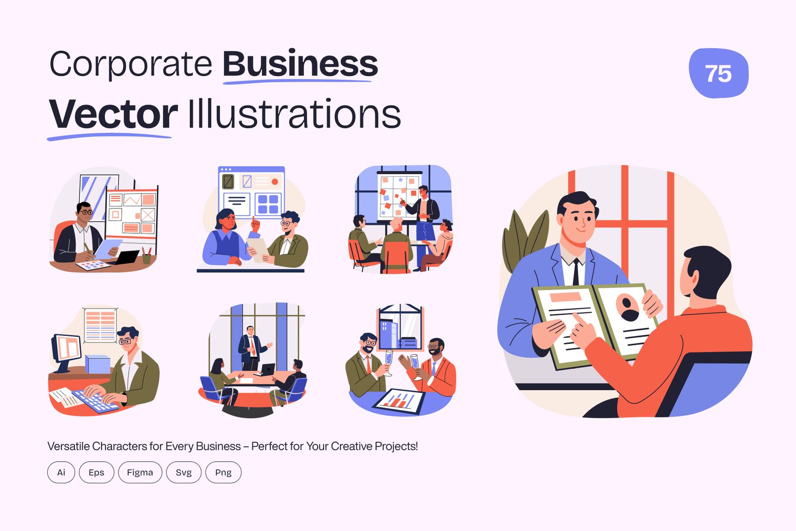 Corporate Vector Illustration Set