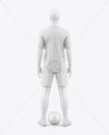 Soccer Kit w/ Mannequin Mockup - Back View