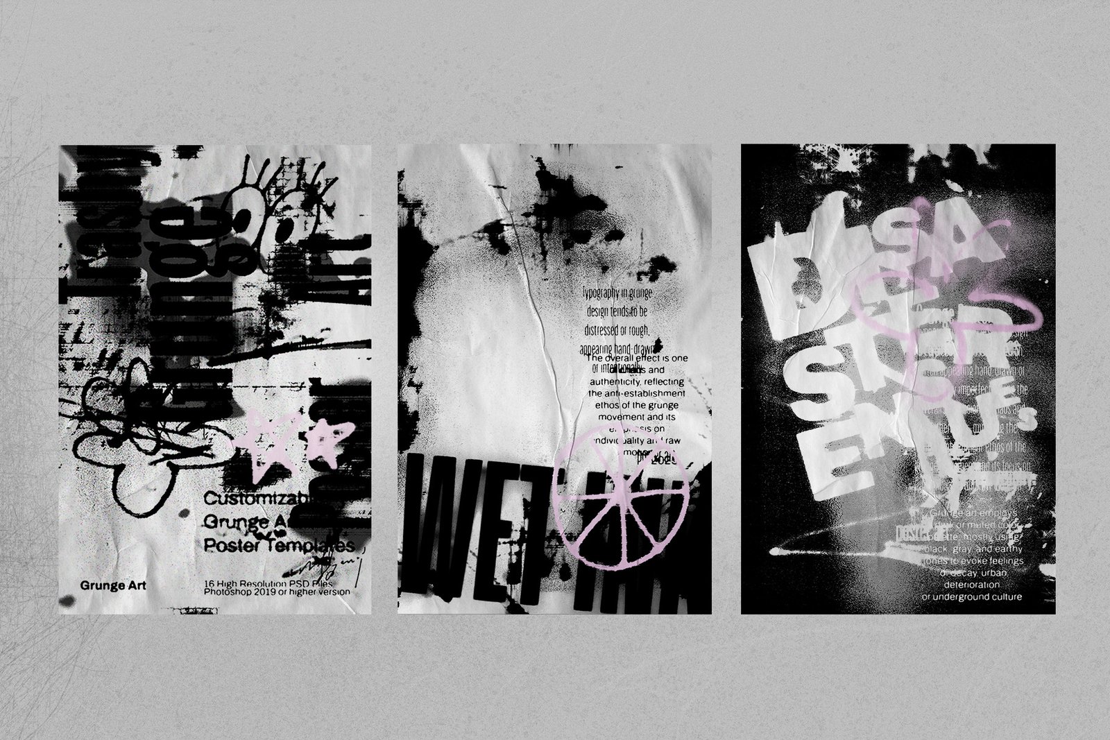 16 Ink Poster PS Templates