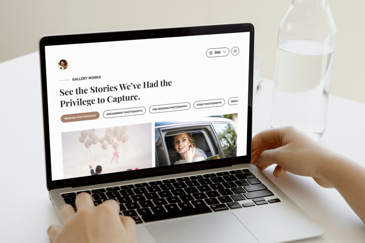 Sophisticated Photographer Portfolio Landing Page