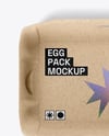 Opened Egg Carton Packaging Mockup