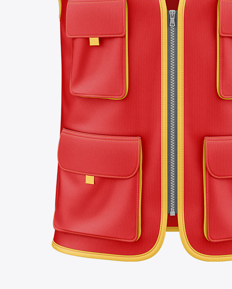 Safety Vest Mockup - Front View