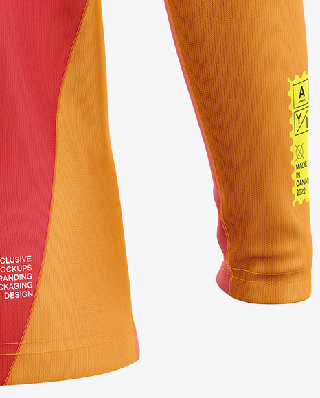 Training Long Sleeve Jersey Mockup -Back View