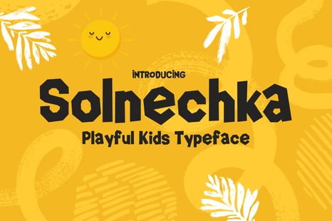 Solnechka – A Playful & Quirky Font - Quirky font