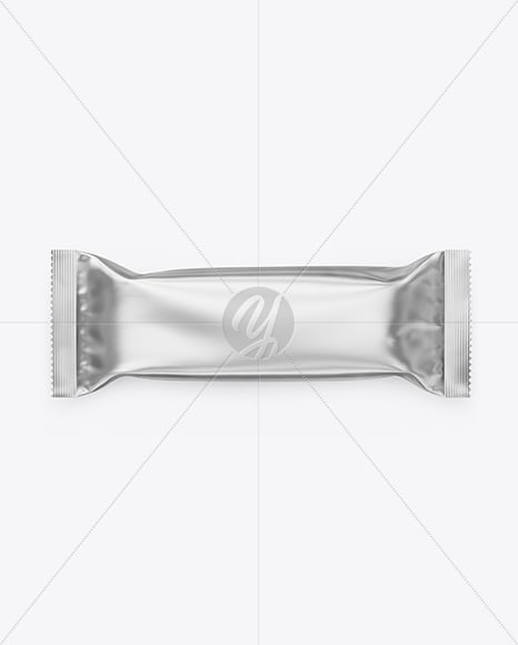 Matte Metallic Snack Package Mockup
