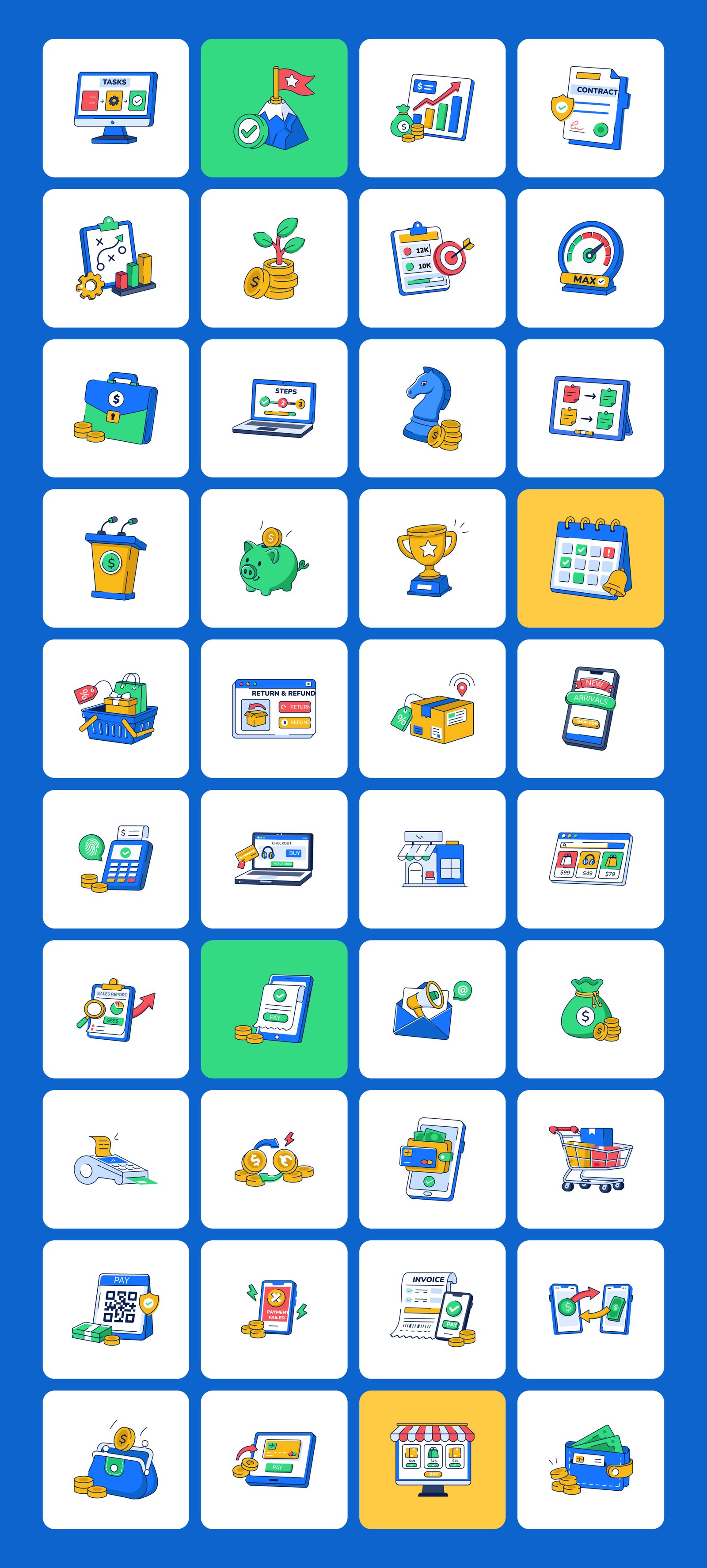 Technology Flat Icons Bundle