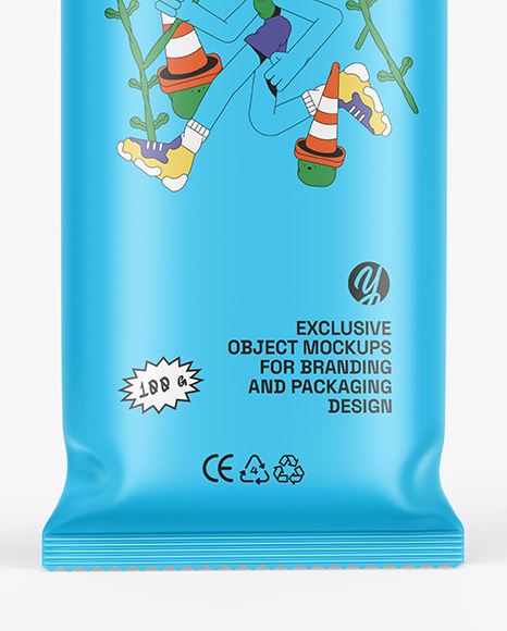 Matte Flow Pack W/ Ice Cream Mockup