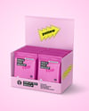 Display Box with Matte Snacks Mockup
