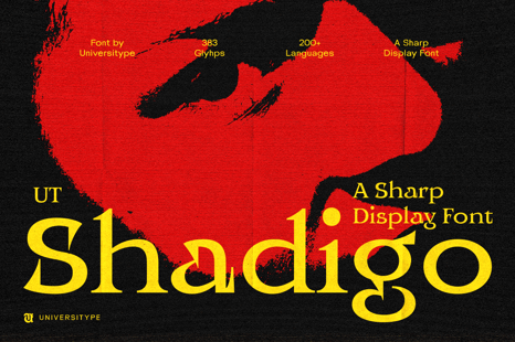 UT Shadigo - A Sharp Display Font - Fonts