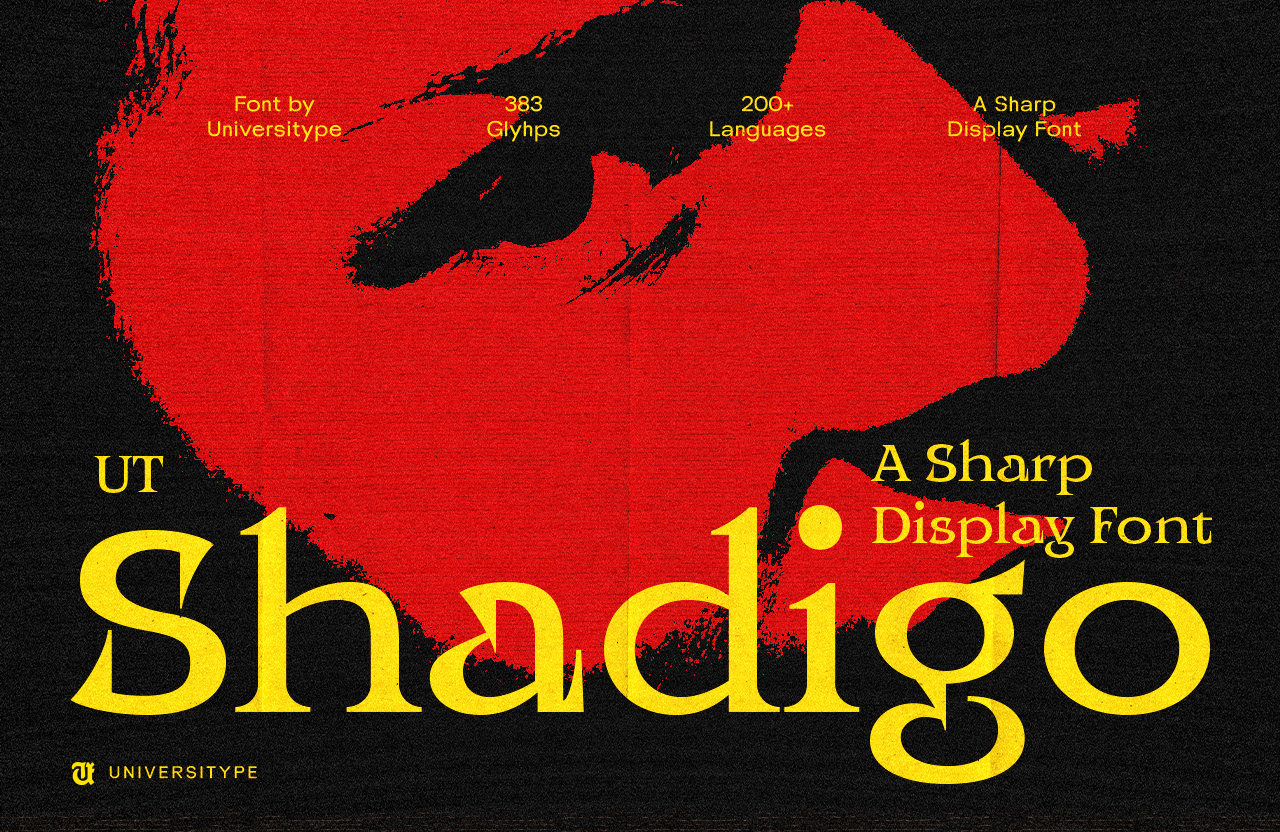 UT Shadigo - A Sharp Display Font