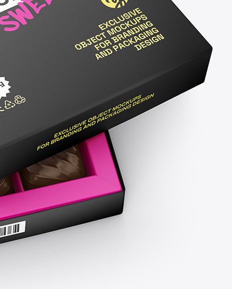 Chocolate Sweets Box Mockup