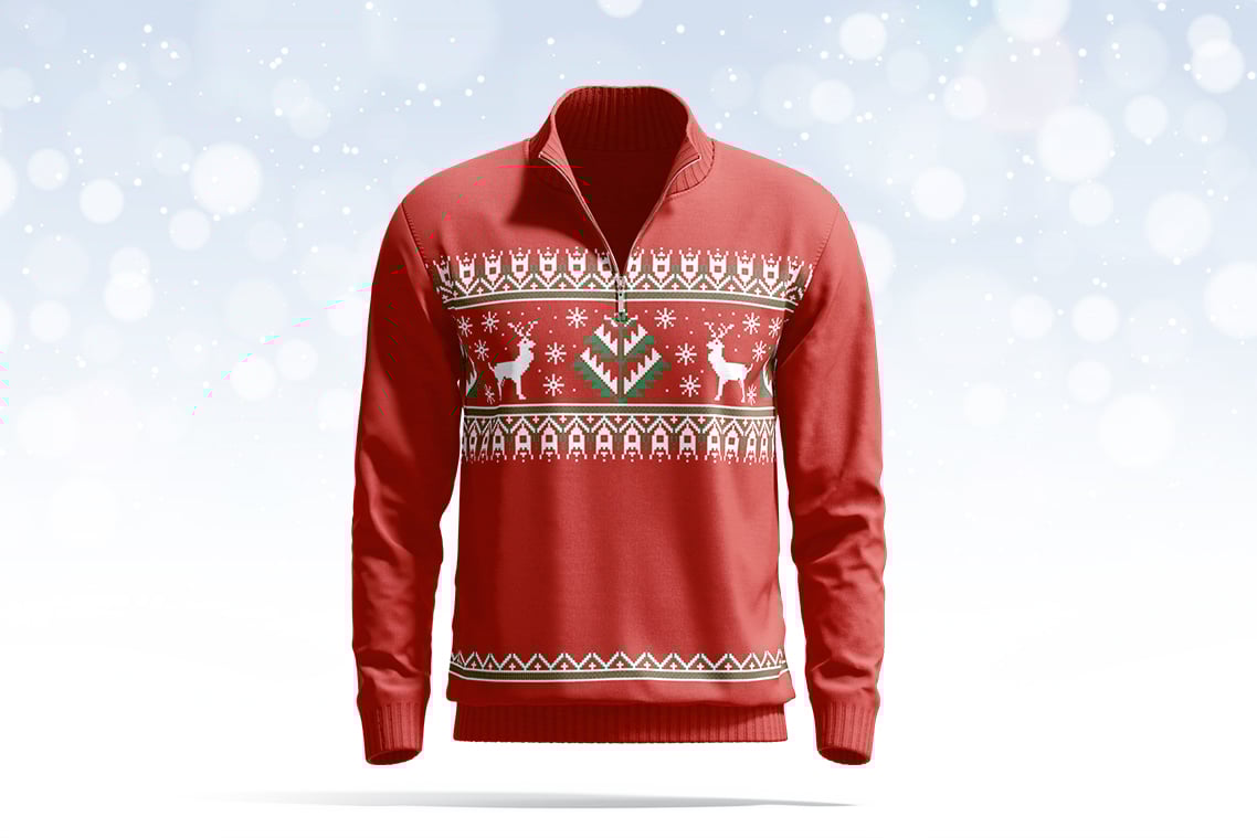 Quarter Zip Sweater Animated Mockup