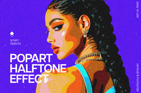 Halftone Pop Art Photo Effect - Add-Ons