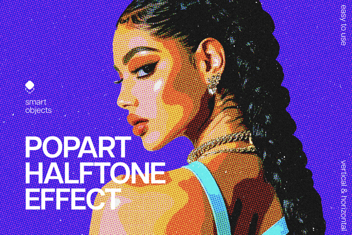 Halftone Pop Art Photo Effect
