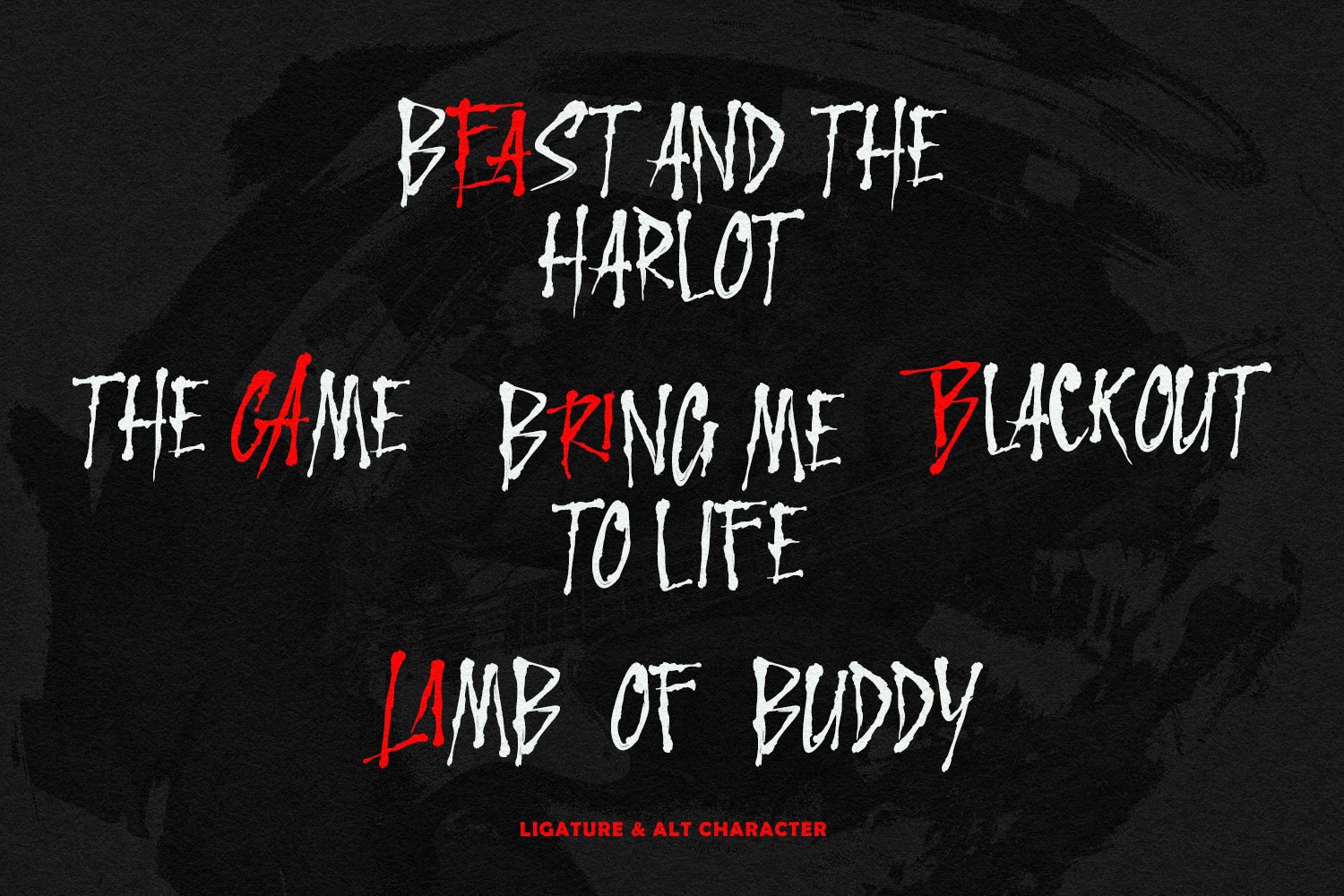 Earla Bridga Metal Energy Brush Font