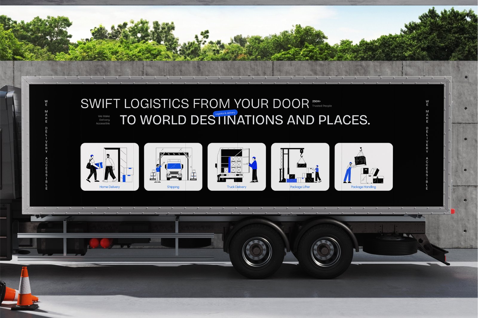 Logistic Shipping Illustration Art