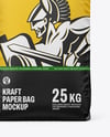 Kraft Paper Bag Mockup - Front View