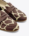 Pair of Suede Loafers Mockup