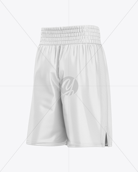 Boxing Shorts Mockup - Half Side View