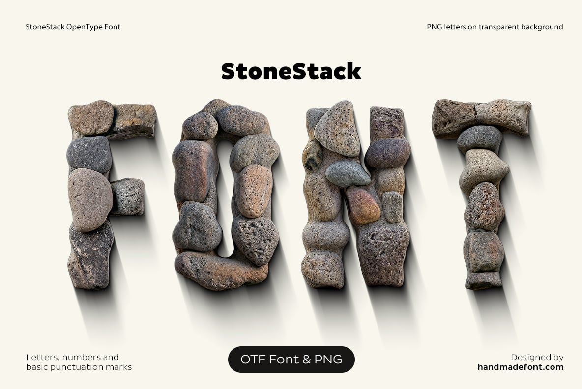 Stone Stack Font