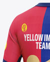 Soccer Jersey Mockup - Back Half Side View