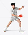 Man Wearing Table Tennis Uniform Mockup