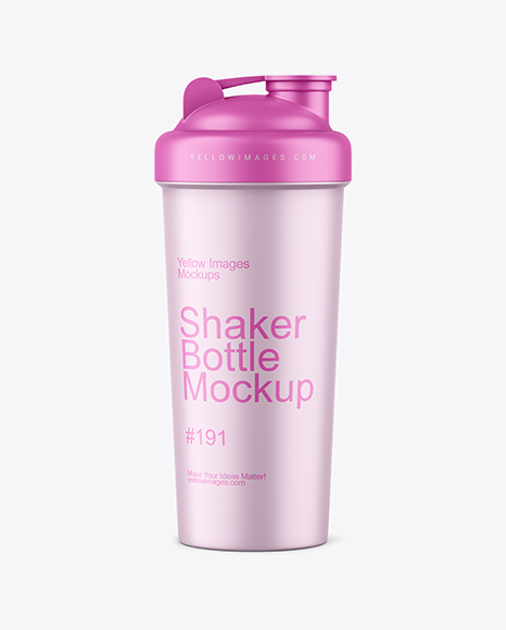 Matte Shaker Bottle Mockup