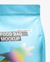 Metallic Food Bag Mockup