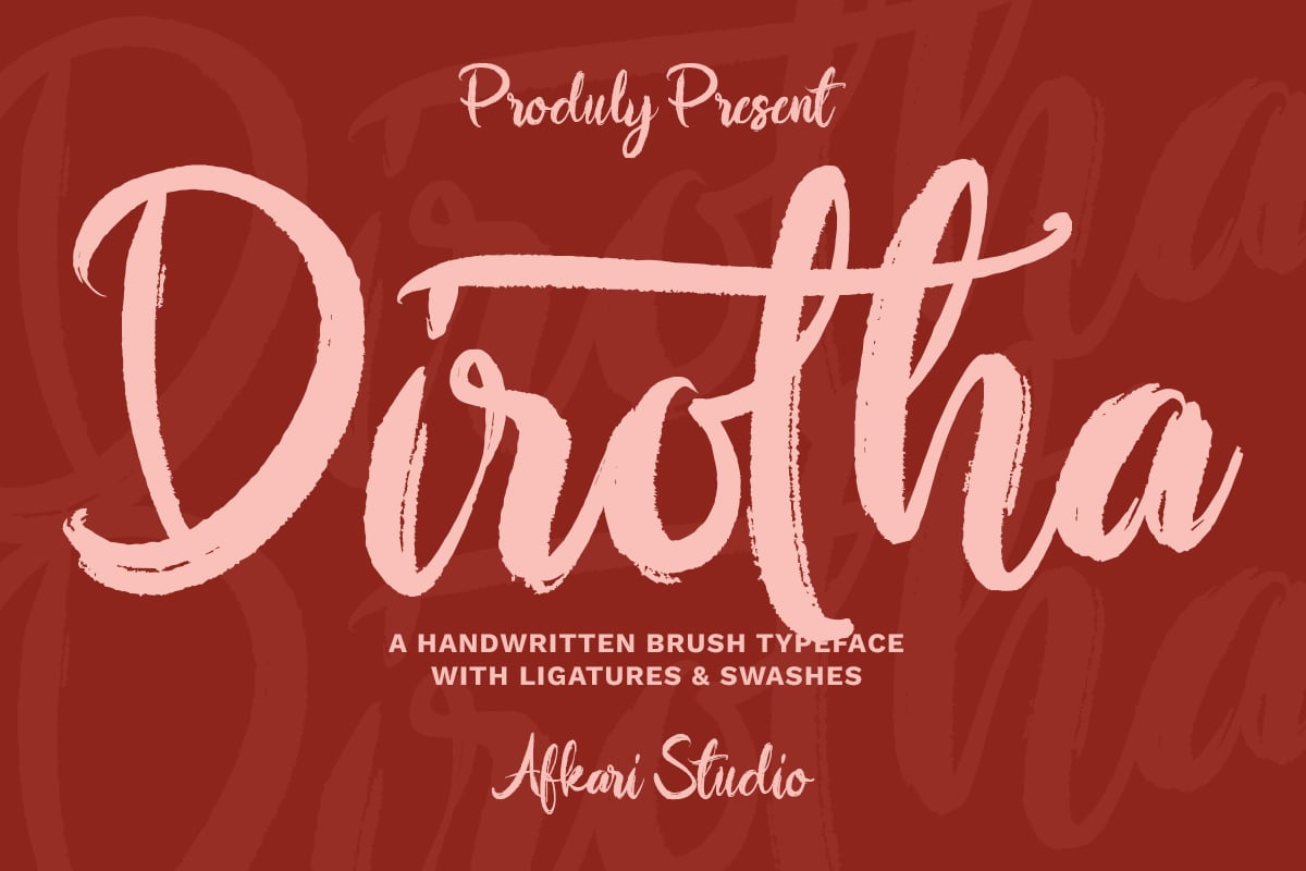 Dirotha - Handwritten Brush Font