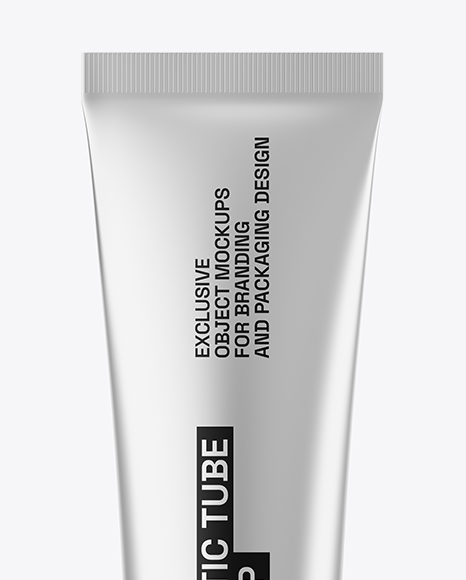 Metallic Cosmetic Tube Mockup
