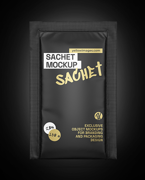 Matte Sachet Mockup