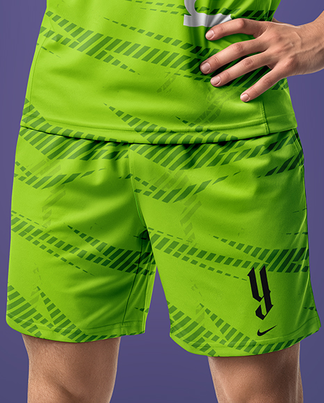 Man Wearing Badminton Uniform Mockup