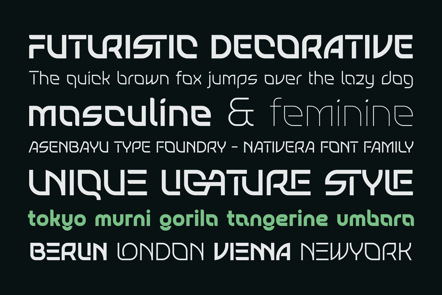 Nativera Font Family