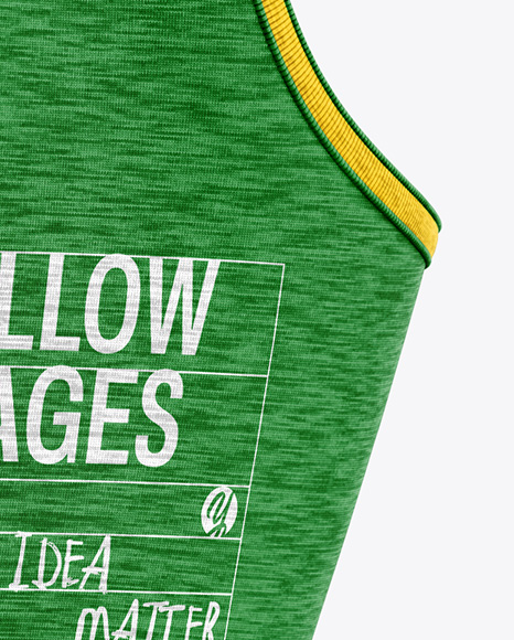 Women's Melange Tank Top Mockup - Half Side View